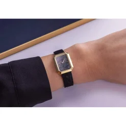 Montre MICHEL HERBELIN Octogône femme bracelet cuir marron