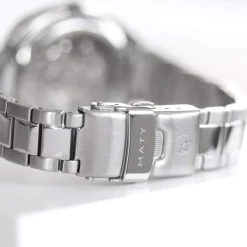 Montre mixte squelette automatique acier bracelet acier
