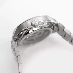 Montre mixte squelette automatique acier bracelet acier