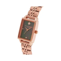 Montre Olivia Burton femme acier doré rose