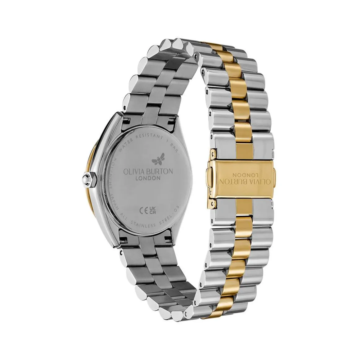 Montre OLIVIA BURTON femme bracelet acier inoxydable doré jaune