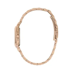 Montre OLIVIA BURTON grosvenor femme analogique, bracelet acier doré rose