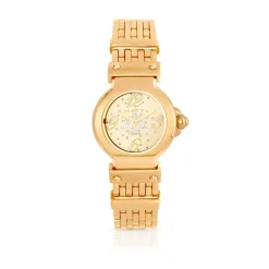 Montre Opéra femme acier doré