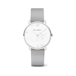 Montre Paul Hewitt femme acier cuir gris