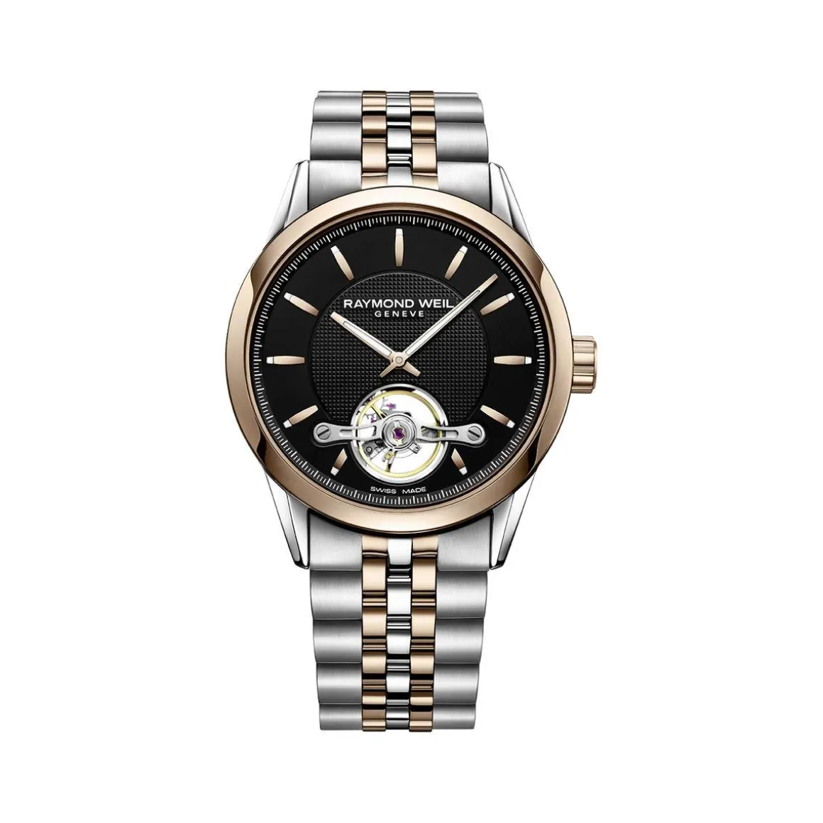 Montre Raymond Weil Freelancer homme acier rose
