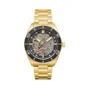 Montre SPINNAKER Midcroft homme automatique bracelet acier doré