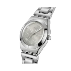 Montre SWATCH blossom time femme cadran gris bracelet acier inoxydable