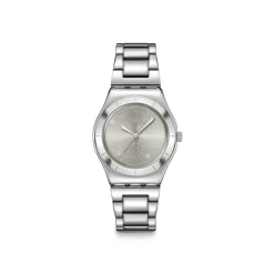 Montre SWATCH blossom time femme cadran gris bracelet acier inoxydable