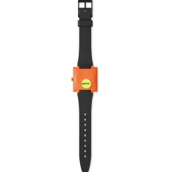 Montre SWATCH break free homme bracelet matériau biosourcé noir