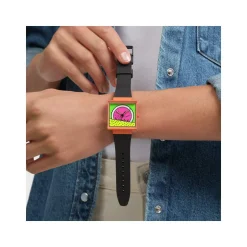 Montre SWATCH break free homme bracelet matériau biosourcé noir