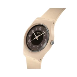 Montre SWATCH essentials femme cadran marron bracelet silicone brun