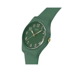 Montre SWATCH essentials homme bracelet matériau biosourcé vert
