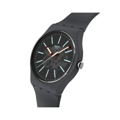 Montre SWATCH essentials homme bracelet matériau biosourcé gris