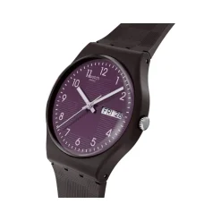Montre SWATCH essentials mixte bracelet plastique marron