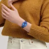 Montre SWATCH essentials mixte cadran bleu bracelet silicone bleu