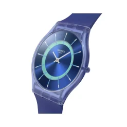 Montre SWATCH essentials mixte cadran bleu bracelet silicone bleu