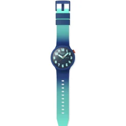 Montre SWATCH essentials mixte cadran bleu bracelet silicone bleu