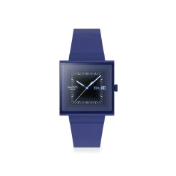 Montre SWATCH essentials mixte cadran bleu bracelet silicone bleu