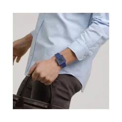 Montre SWATCH essentials mixte cadran bleu bracelet silicone bleu