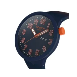 Montre SWATCH essentials mixte cadran bleu bracelet silicone bleu