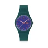 Montre SWATCH essentials mixte bracelet plastique bleu