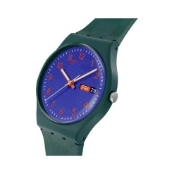 Montre SWATCH essentials mixte bracelet plastique bleu