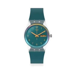 Montre SWATCH Gent biosourced Blue away homme bracelet matériau biosourcé bleu