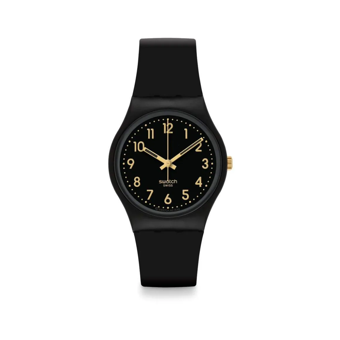 Montre SWATCH Gent biosourced Golden tac homme bracelet matériau biosourcé noir