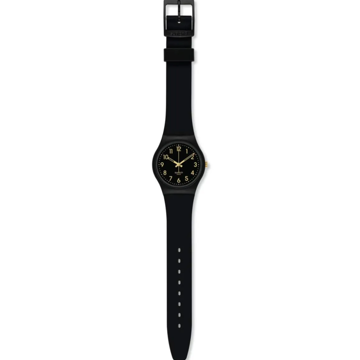Montre SWATCH Gent biosourced Golden tac homme bracelet matériau biosourcé noir