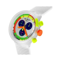 Montre SWATCH homme bracelet silicone transparent