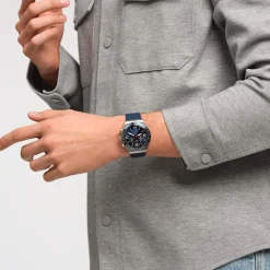 Montre SWATCH homme bracelet caoutchouc bleu
