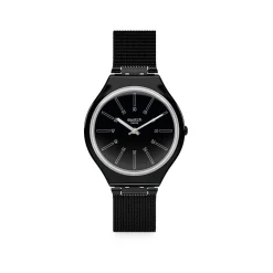 Montre Swatch homme plastique acier noir