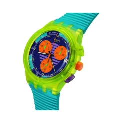 Montre SWATCH mixte bracelet silicone vert