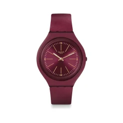 Montre Swatch mixte plastique et silicone rouge