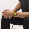 Montre SWATCH neon mixte bracelet silicone orange