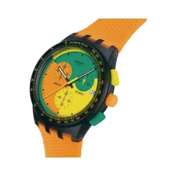 Montre SWATCH neon mixte bracelet silicone orange