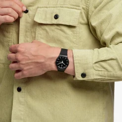 Montre SWATCH New gent biosourced Mono black homme bracelet matériau biosourcé noir