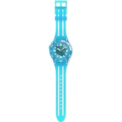 Montre SWATCH scubaqua homme cadran bleu bracelet caoutchouc bleu