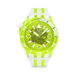 Montre SWATCH scubaqua homme cadran jaune bracelet caoutchouc jaune