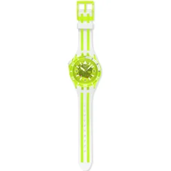 Montre SWATCH scubaqua homme cadran jaune bracelet caoutchouc jaune