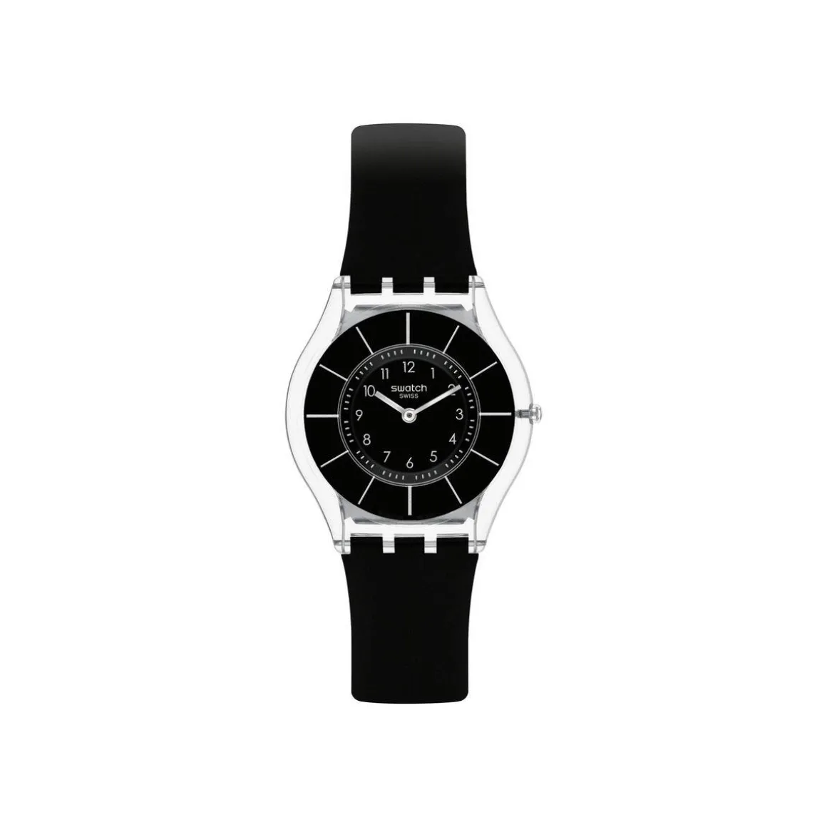 Montre SWATCH Skin classic biosourced Black classiness homme bracelet matériau biosourcé noir