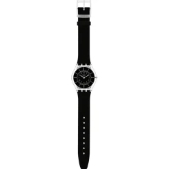 Montre SWATCH Skin classic biosourced Black classiness homme bracelet matériau biosourcé noir