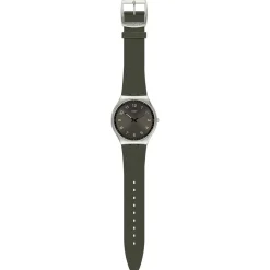 Montre SWATCH Skin irony 42 Skinearth homme bracelet caoutchouc vert