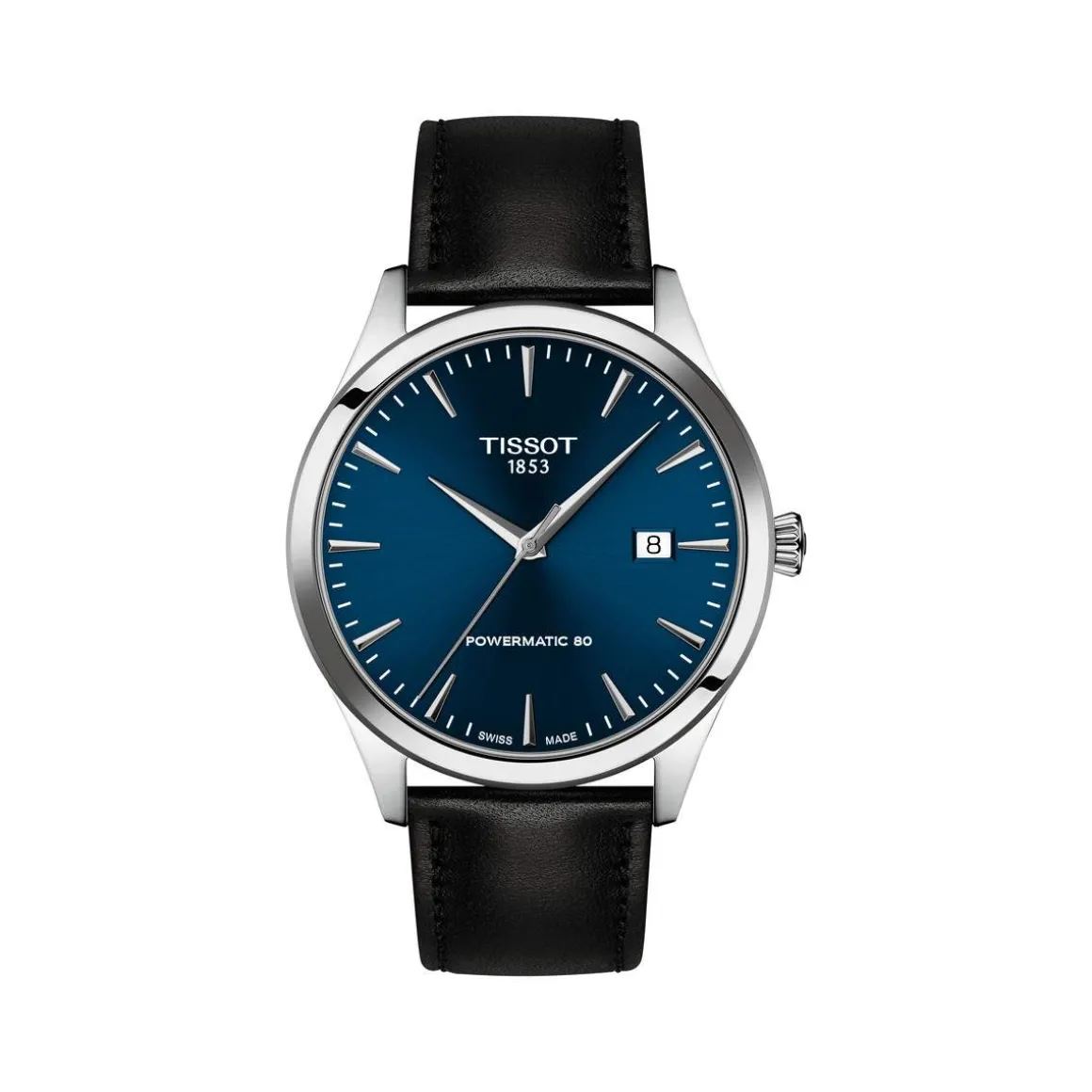 Montre TISSOT classic dream homme automatique, bracelet cuir noir