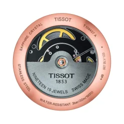 Montre Tissot homme acier doré cuir