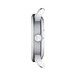 Montre TISSOT LE LOCLE POWERMATIC 80 OPEN HEART homme automatique cadran gris bracelet synthétique embossé façon alligator brun