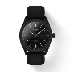 Montre TISSOT PRC 100 SOLAR homme cadran noir bracelet cuir noir