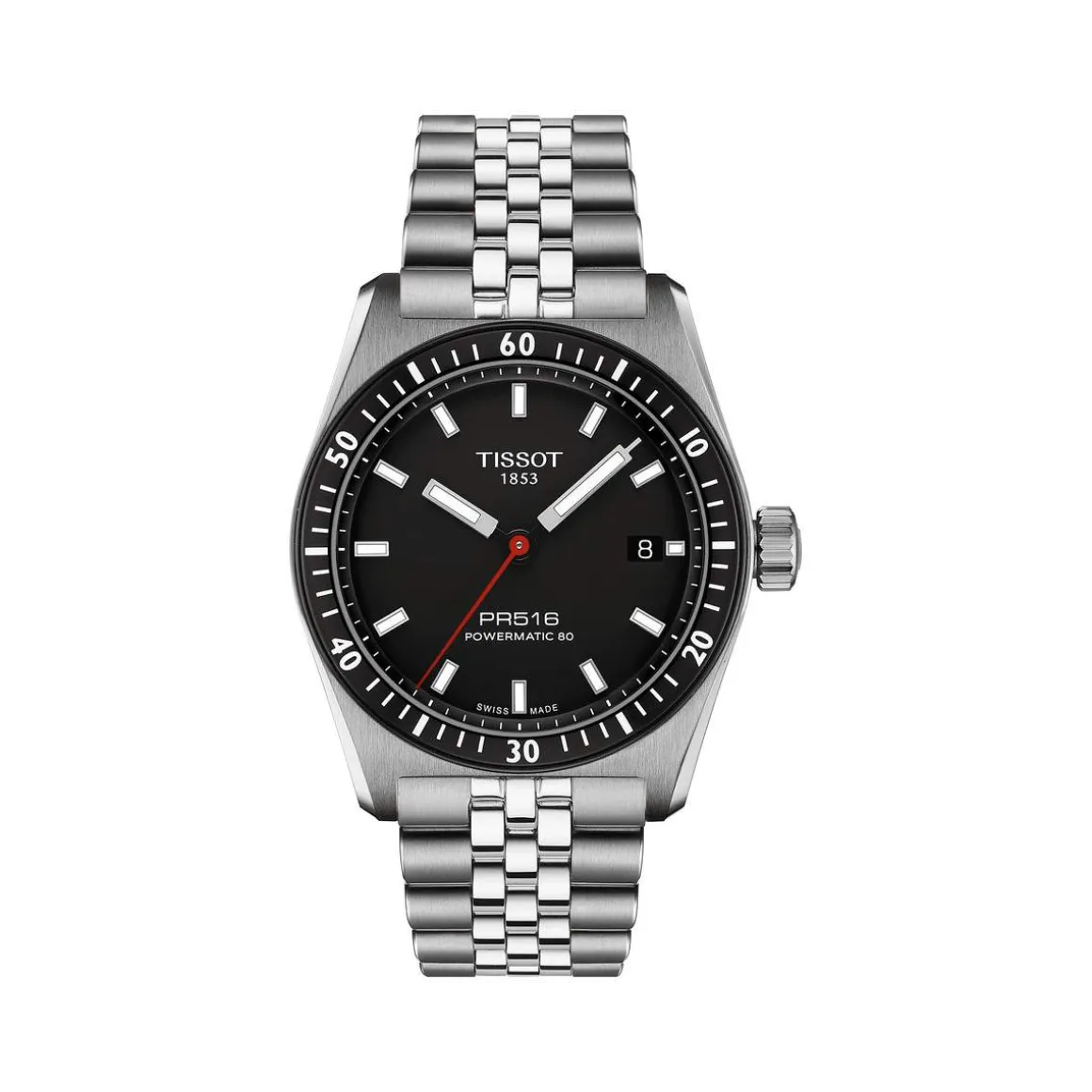 Montre TISSOT pr516 homme automatique, bracelet acier inoxydable