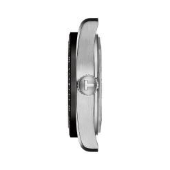 Montre TISSOT PR516 homme automatique, bracelet cuir marron
