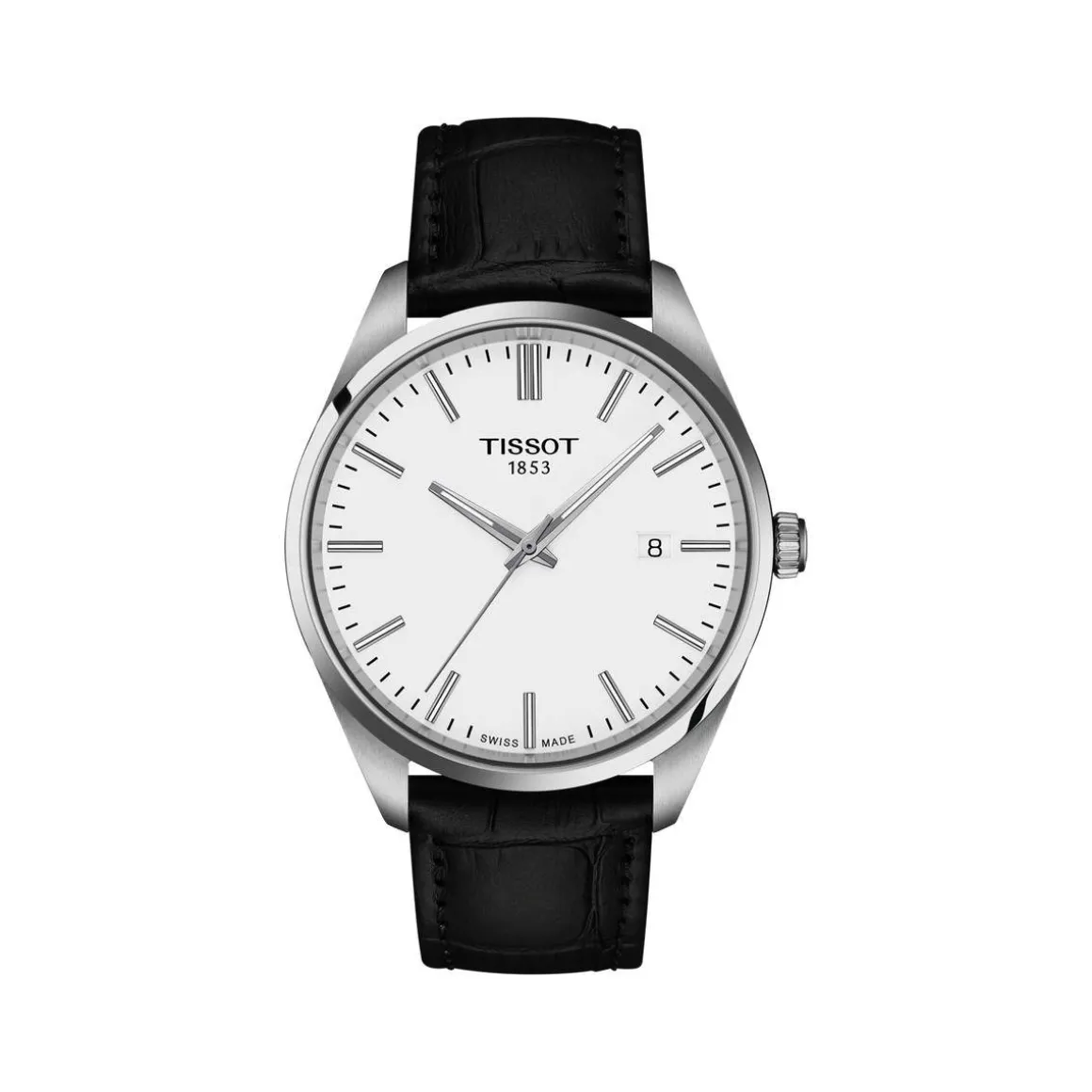 Montre TISSOT pr100 homme bracelet cuir noir